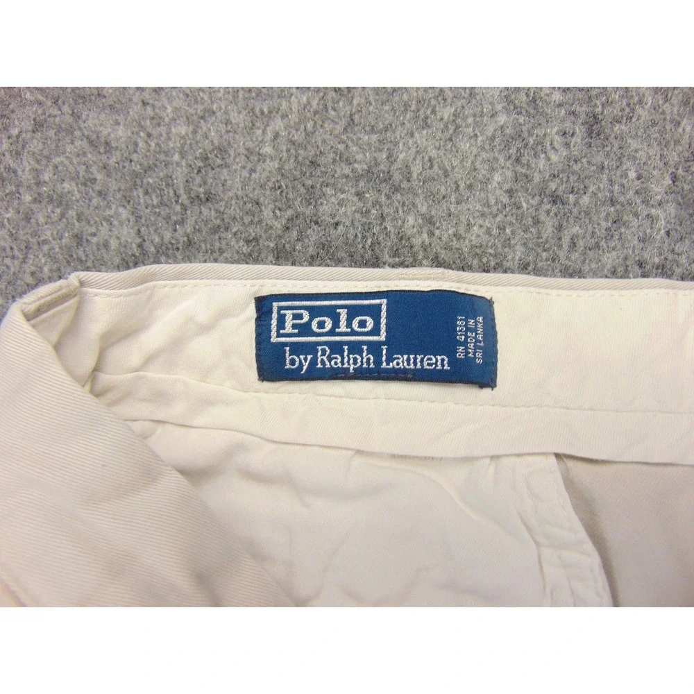 Polo Ralph Lauren‎ Pants Mens 36x34 Classic Chino Tan Solid Preppy Old Money